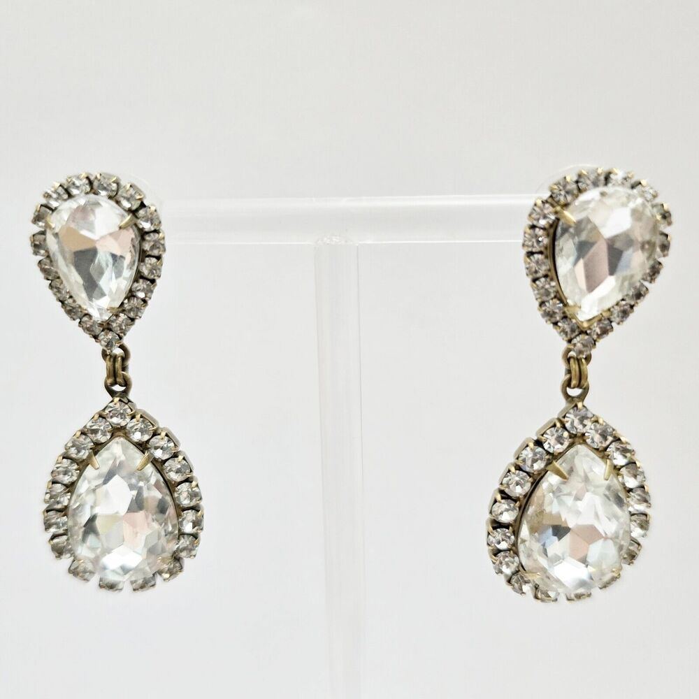 Loren Hope Abba Teardrop Crystal Earrings